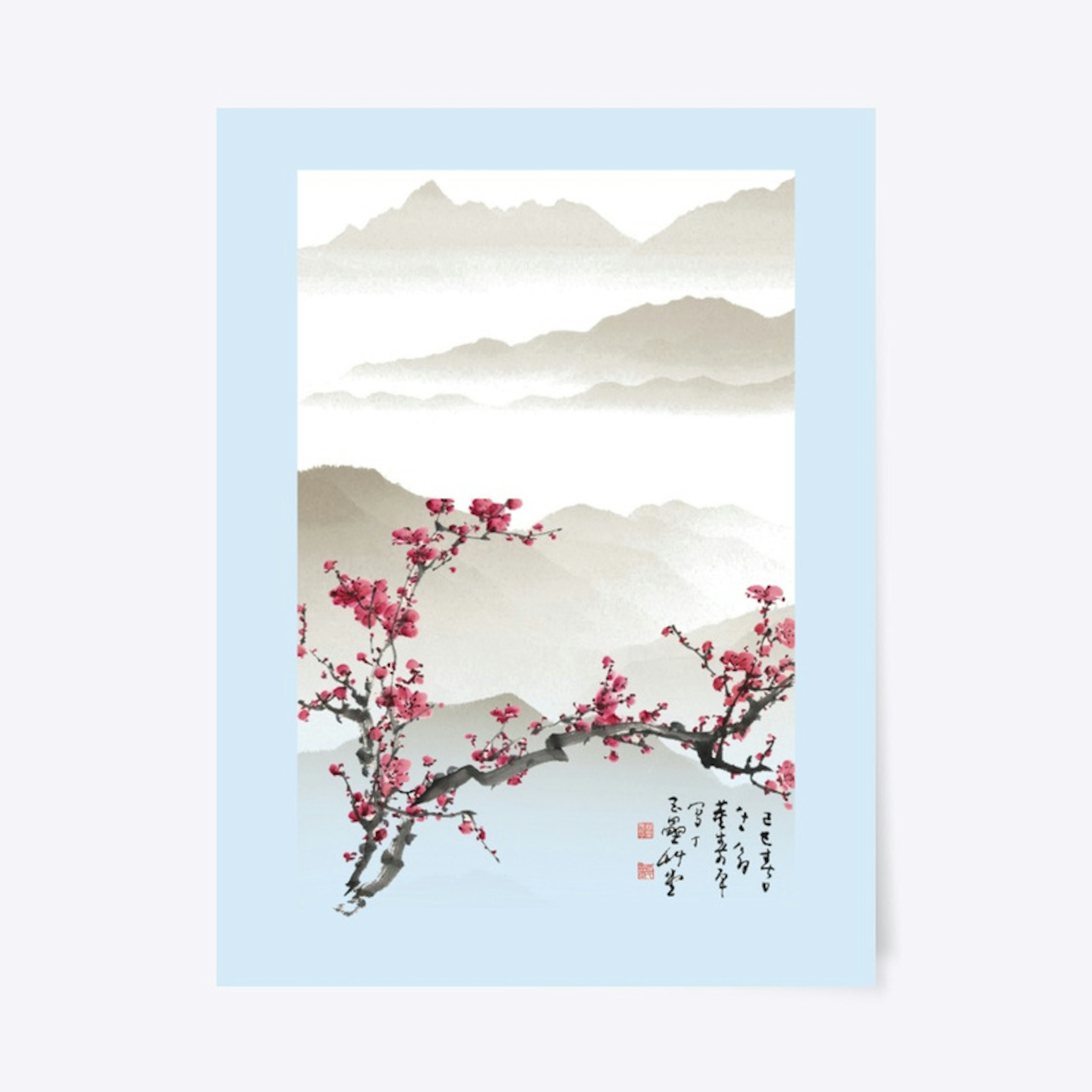 Sakura in the Mountains